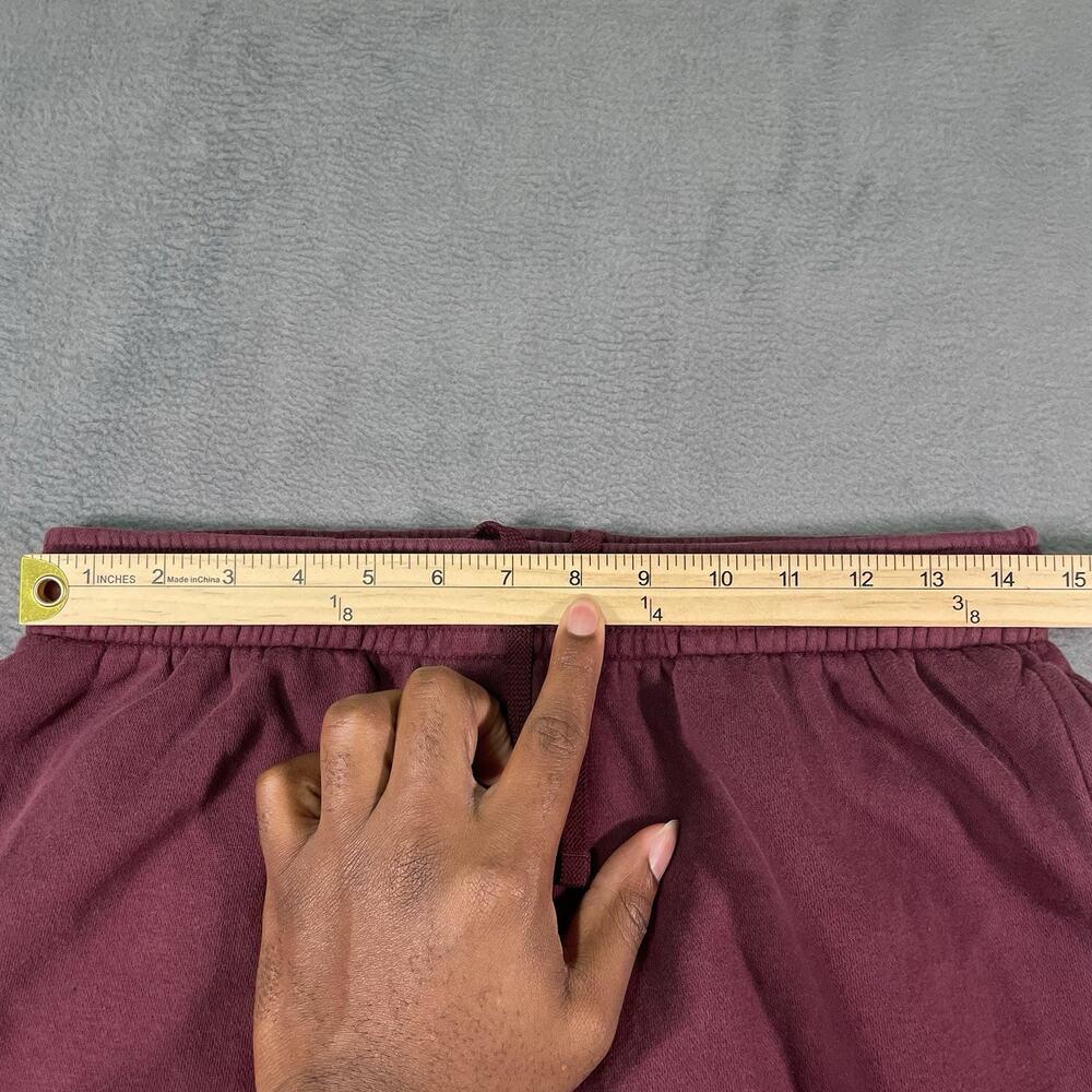 Nike Sweatpants Burgundy Men Medium Joggers Athletic Fleece Lounge Casual - Picture 4 of 7